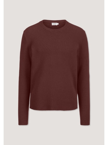 Hessnatur Strick Pullover in mahagoni