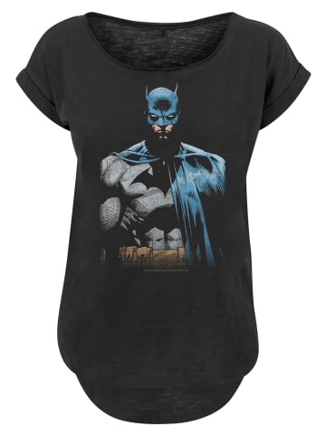 F4NT4STIC Long Cut T-Shirt Batman Close Up' in schwarz