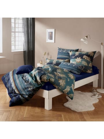 Erwin Müller Mako-Satin Kissenbezug in blau