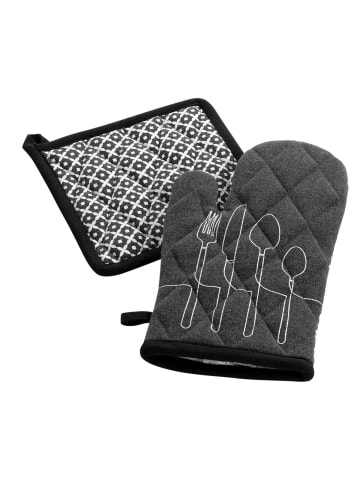 Douceur d’Intérieur Ofenhandschuh in schwarz