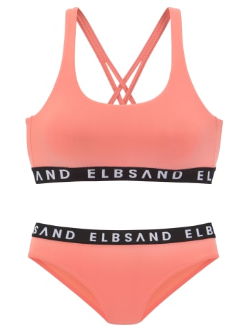 ELBSAND Bustier-Bikini in lachs