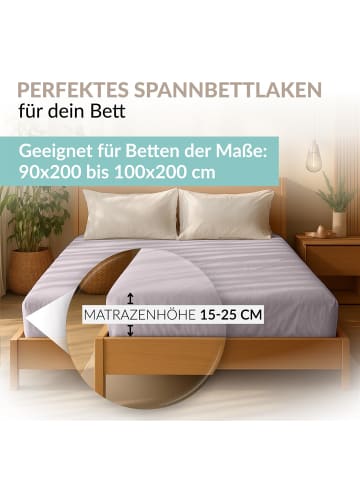 Carpe Sonno Edel-Jersey Spannbettlaken in Platin