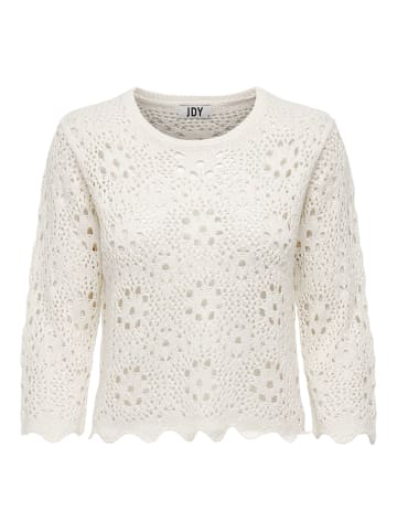 JDY Strickpullover in Cloud Dancer