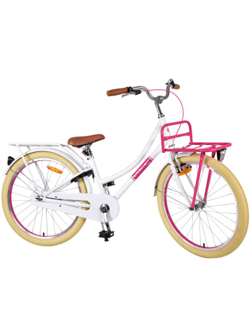 Volare Kinderfahrrad Excellent Fahrrad für Mädchen 24 Zoll Kinderrad in Weiß 8 Jahre