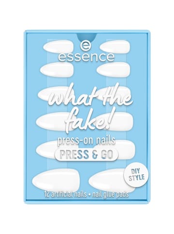 essence Künstliche Fingernägel What the Fake! Press-on Nails Press & Go - 02 Bare White