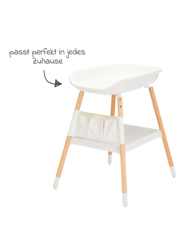 fillikid Wickeltisch höhenverstellbar, abwischbare in weiss,braun