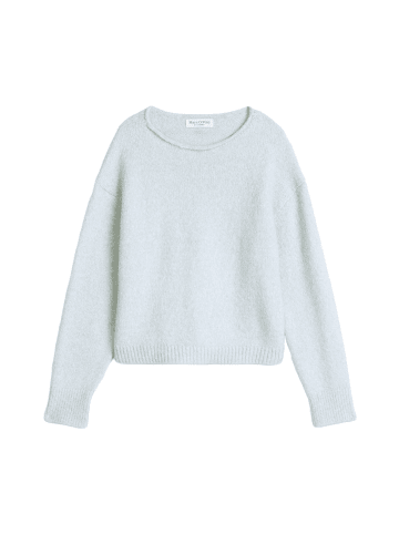 Marc O'Polo Loose-Fit Strickpullover mit U-Neck in Light Blue