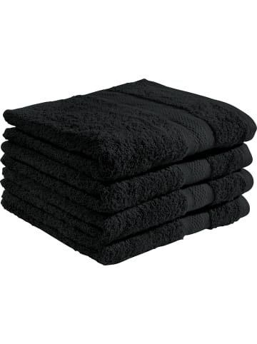 REDBEST Frottier Duschtuch 4er-Pack Chicago in schwarz