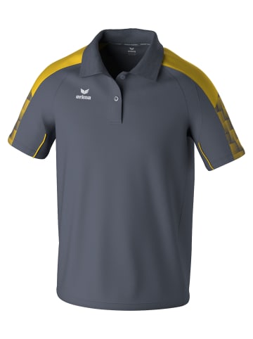 erima Poloshirt in slate grey/gelb