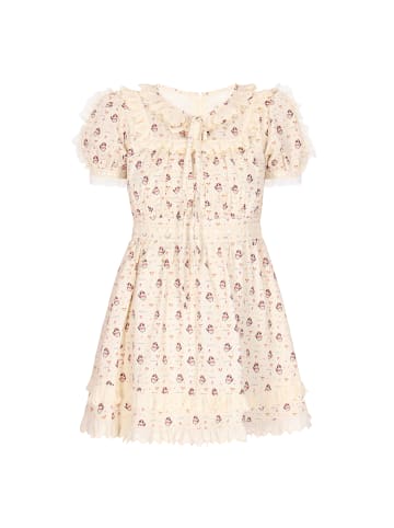 myMo Women Dress in light yellow multicolor