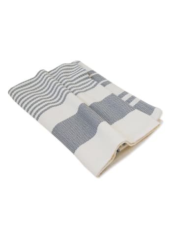 Framsohn Leichte Wohndecke Boho Living Zick-Zack in Grau - (L) 200 x (B) 155 cm