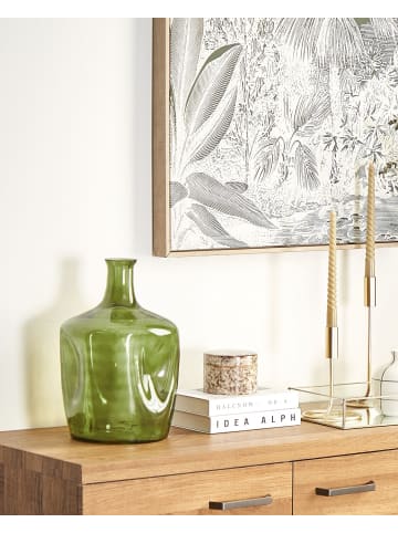 Beliani Blumenvase KERALA in Grün - (W) 23 x (H) 35 x (L) 23 cm