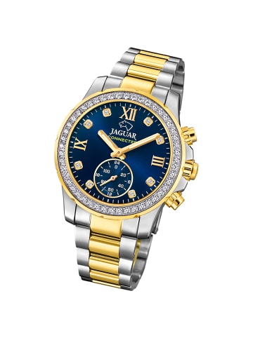 Jaguar Multifunktion-Armbanduhr Jaguar Connected silber, gold mittel (ca. 36,5mm)