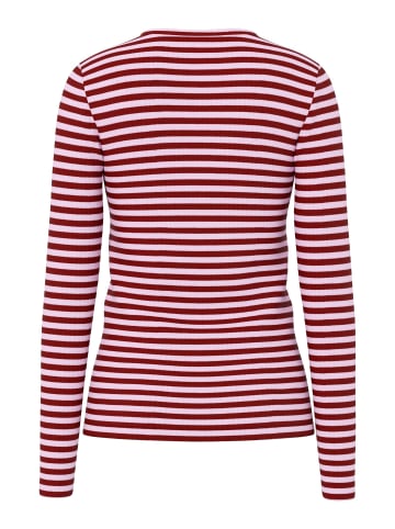 Pieces Oberteil mit langen Ärmeln in Goji Berry