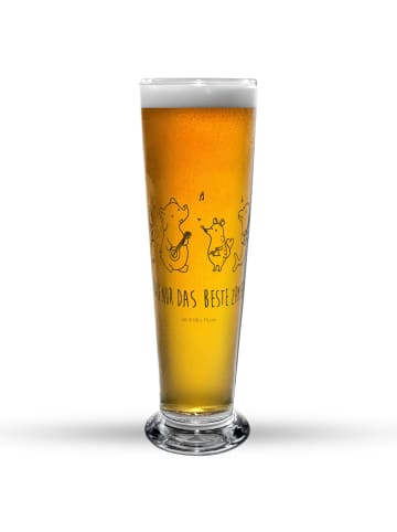 Mr. & Mrs. Panda Weizenbier Glas Big Einheit mit Spruch in Transparent