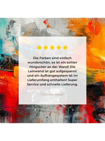 MuchoWow Leinwand bilder Abstrakte Kunst Explosion (BxH)