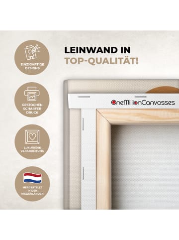 OnlyWow Leinwand Bilder Rostfarben