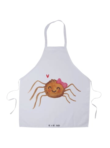 Mr. & Mrs. Panda Küchenschürze Spinne Agathe Freude ohne Spruch in Weiß