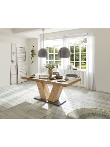 58 aufm Kessel ESSTISCH ausziehbar Elena 180x90x76 Asteiche/Plankeneiche