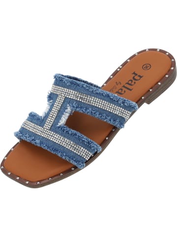 Palado Pantoletten Otina by Sila Sahin in Jeansblau