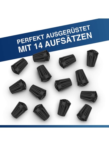 Alpen Bears Wanderstockaufsätze 14 St. Asphalt  Schwarz