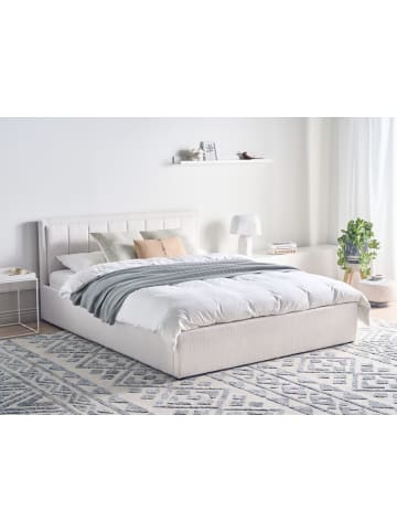 Beliani 2-tlg Doppelbett MONTLAUR in Weiß