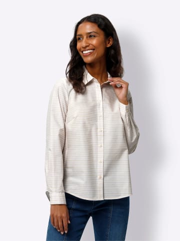 Heine Streifenbluse in ecru-sand-gestreift