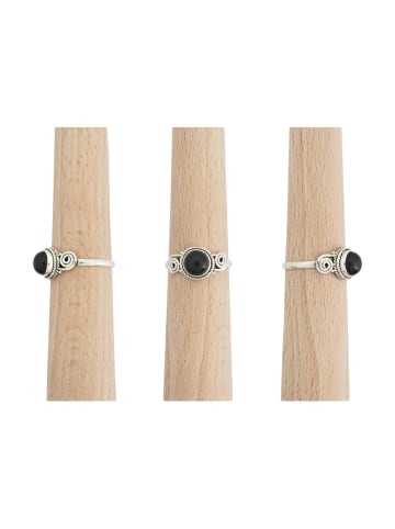 mantraroma 925er Silber - Ringe mit Onyx