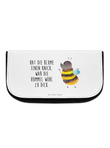 Mr. & Mrs. Panda Kosmetiktasche Hummel flauschig mit Spruch in Weiß