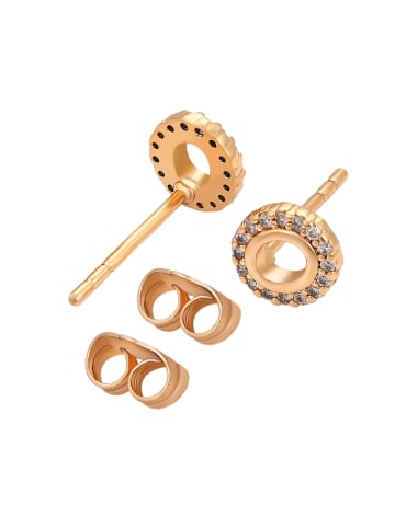 faina Women Stud Earrings in Rose Gold