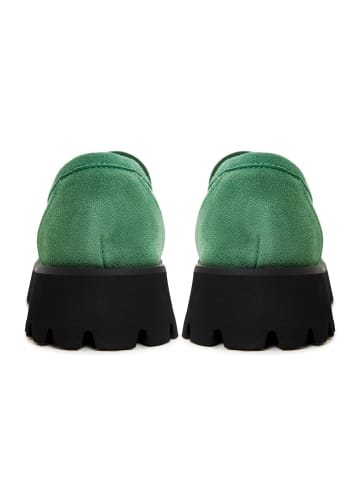 CESARE GASPARI Plateau-Schuhe in Green