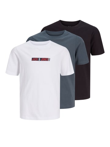 JACK & JONES Junior 3er-Pack T-shirt in Black