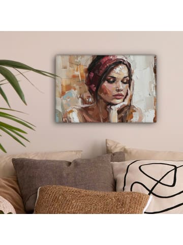 OnlyWow Leinwand Bilder Träumendes Porträt