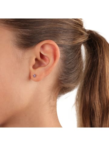 Prinzessin Lillifee Ohrstecker Silber 925, rhodiniert in Lila