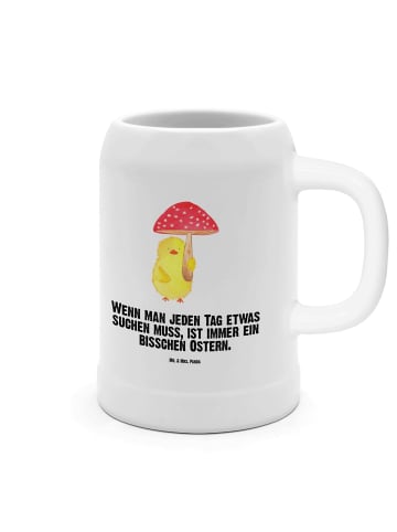 Mr. & Mrs. Panda Krug Küken Fliegenpilz mit Spruch in Weiß