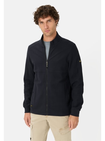 Camel Active Sweatjacke mit verstellbarem Tunnelzug in Dunkelblau