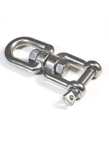 AMANKA Drehwirbel Edelstahl Swivel Tragkraft 420 KG mit Schraubgewinde silber