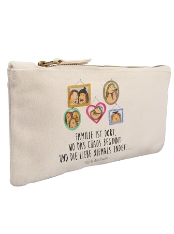 Mr. & Mrs. Panda Kulturbeutel Igel Familie mit Spruch in Weiß