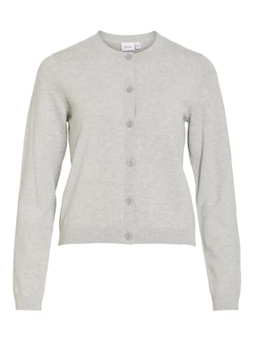Vila Strickjacke in Light Grey Melange