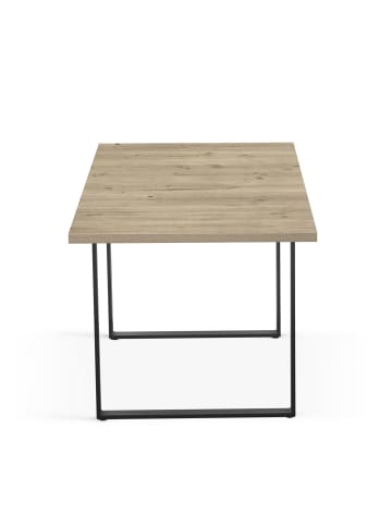 B&D Home Ausziehstisch LARS in Sandeiche - (B)120-160 x (H)76 x (T)80 cm
