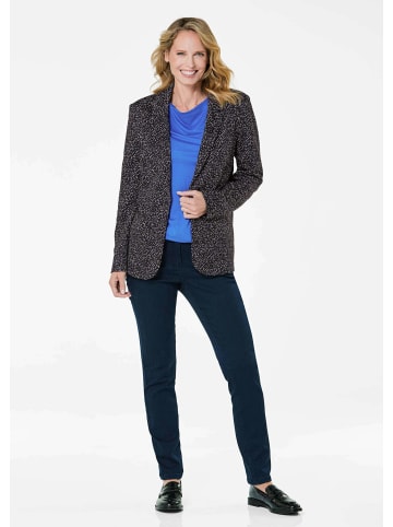 GOLDNER Kurzgröße:  Blazer Blazer in marine / gemustert