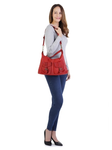 Cluty Shopper echt Leder in rot
