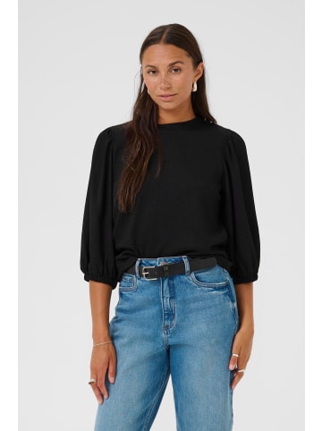 Kaffe Langarm-Bluse KAkatrine Regular fit in Black Deep