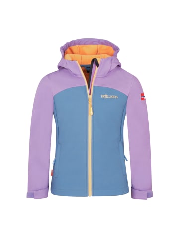 Trollkids Softshelljacke Kristiansand in violet sorbet/graphite