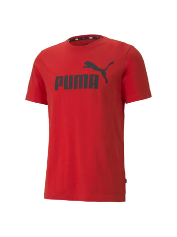 Puma T-Shirt 1er Pack in Rot/Schwarz