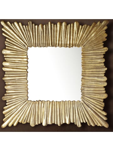 KADIMA DESIGN Wandspiegel 75x75 cm Metall Design Hängespiegel , Aluminium