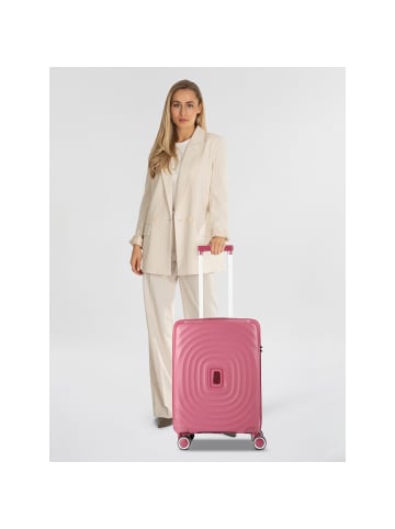 benzi 5751 4 Rollen Kabinentrolley 55 cm in granatrot