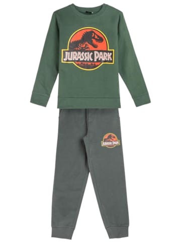 Cerda 2tlg. Outfit Sweatshirt & Hose Jurassic World in Dunkelgrün