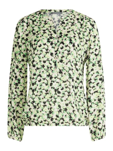 BETTY & CO Schlupfbluse mit Print in Green-Nature