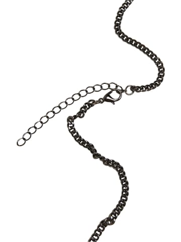 Urban Classics Urban Classics Unisex Love Necklace in gunmetal